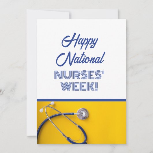 Flat Happy National Nurses Week Appreciard Feestdagenkaart (Voorkant)