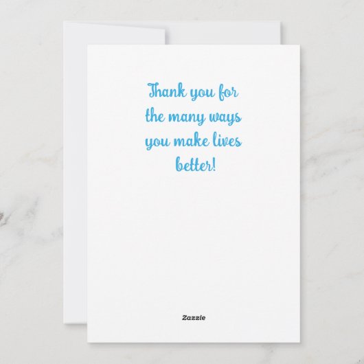 Flat Happy National Physical Therapy Maandkaart Feestdagenkaart (Achterkant)