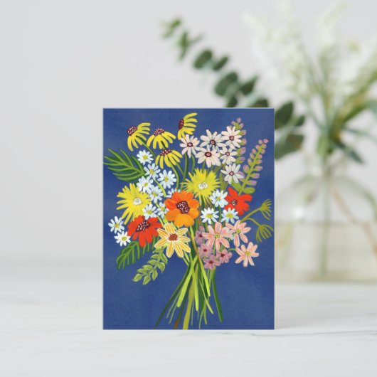 Flat Hartelijk dank Bedankkaart (Staand voorkant)