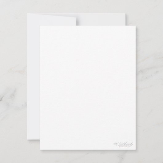 Flat Hartelijk dank Bedankkaart (Achterkant)