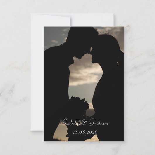 Flat Hartelijk dank Bedankkaart (Achterkant)