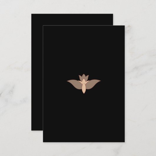 Flat Hartelijk dank Bedankkaart (Voorkant / Achterkant)