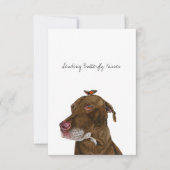 Flat Hartelijk dank Bedankkaart (Voorkant)