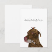 Flat Hartelijk dank Bedankkaart (Voorkant / Achterkant)