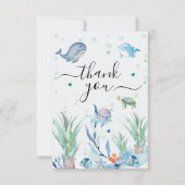 Flat Hartelijk dank Bedankkaart (Voorkant)