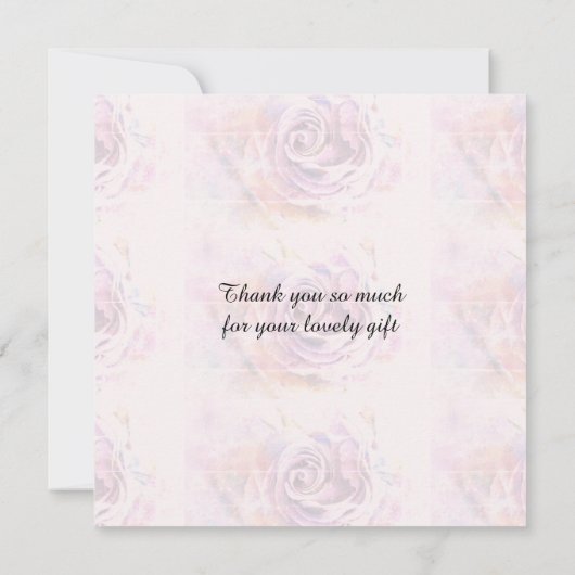 Flat Hartelijk dank Bedankkaart (Achterkant)