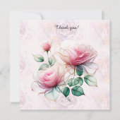 Flat Hartelijk dank Bedankkaart (Voorkant)