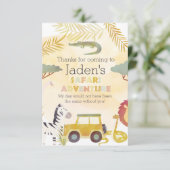 Flat Hartelijk dank Bedankkaart (Staand voorkant)