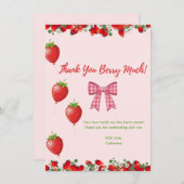 Flat Hartelijk dank Bedankkaart (Voorkant / Achterkant)