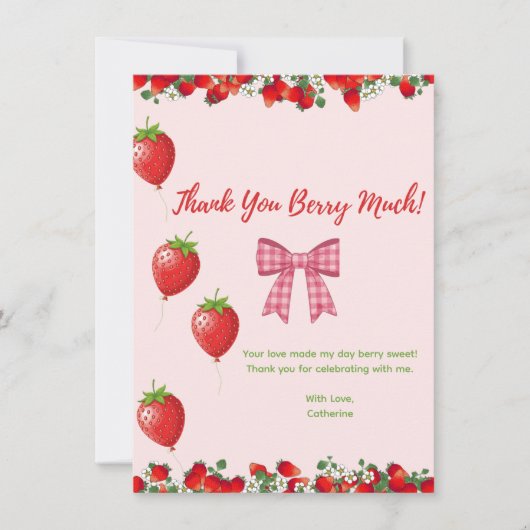 Flat Hartelijk dank Bedankkaart (Voorkant)