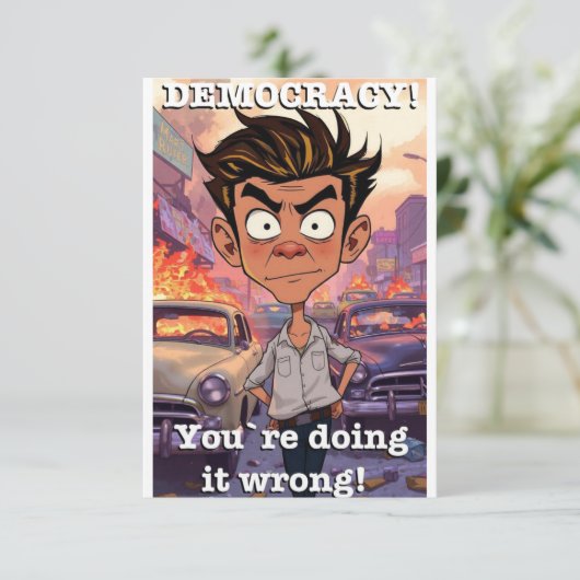 Flat Hartelijk dank Bedankkaart (Staand voorkant)