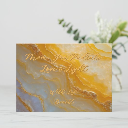 Flat Hartelijk dank Bedankkaart (Staand voorkant)