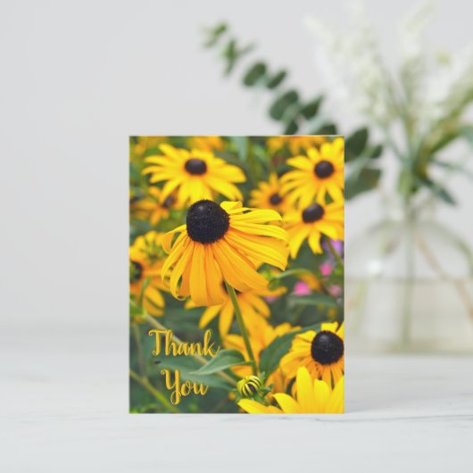 Flat Hartelijk dank Bedankkaart (Staand voorkant)