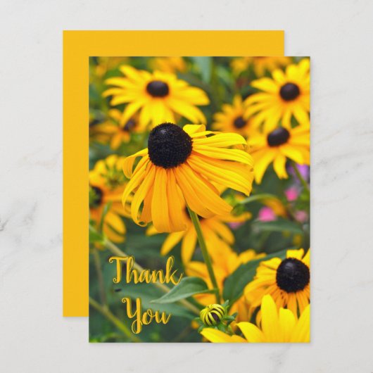 Flat Hartelijk dank Bedankkaart (Voorkant / Achterkant)