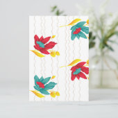 Flat Hartelijk dank Bedankkaart (Staand voorkant)