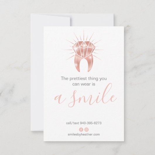 Flat Hartelijk dank Bedankkaart (Achterkant)