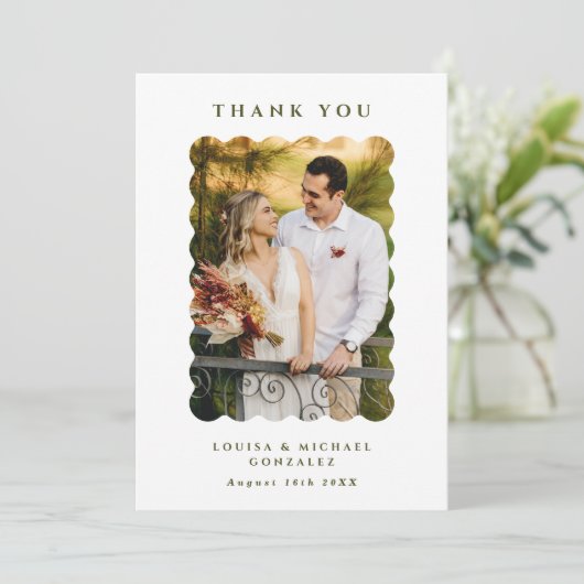 Flat Hartelijk dank Bedankkaart (Staand voorkant)