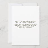 Flat Hartelijk dank Bedankkaart (Achterkant)