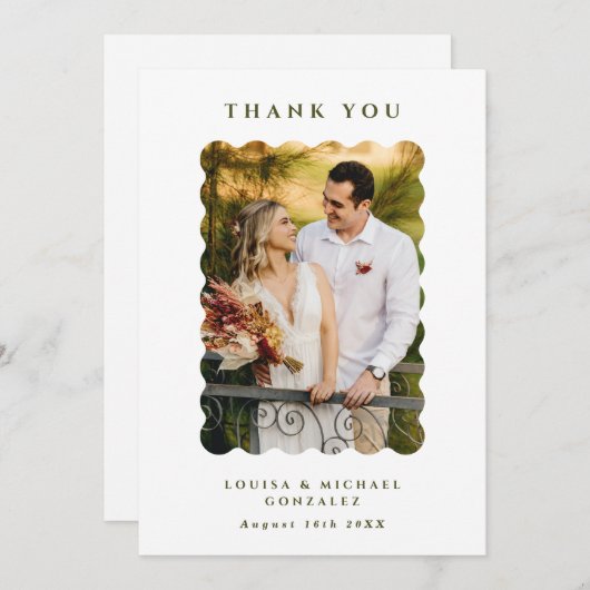 Flat Hartelijk dank Bedankkaart (Voorkant / Achterkant)