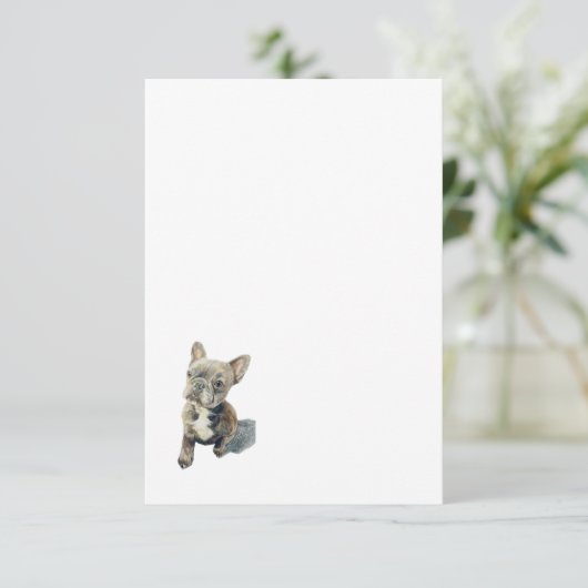 Flat Hartelijk dank Bedankkaart (Staand voorkant)