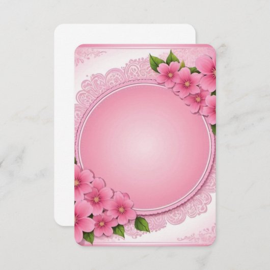 Flat Hartelijk dank Bedankkaart (Voorkant / Achterkant)