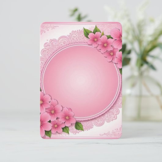 Flat Hartelijk dank Bedankkaart (Staand voorkant)