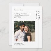 Flat Hartelijk dank Bedankkaart (Achterkant)