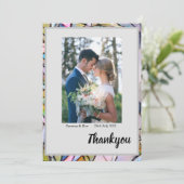Flat Hartelijk dank Bedankkaart (Staand voorkant)