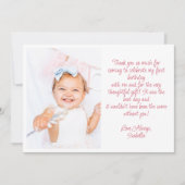 Flat Hartelijk dank Bedankkaart (Voorkant)