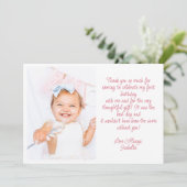 Flat Hartelijk dank Bedankkaart (Staand voorkant)