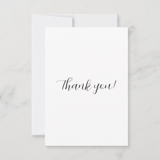 Flat Hartelijk dank Bedankkaart (Achterkant)