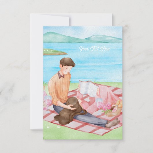 Flat Hartelijk dank Bedankkaart (Voorkant)