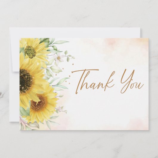 Flat Hartelijk dank Bedankkaart (Voorkant)