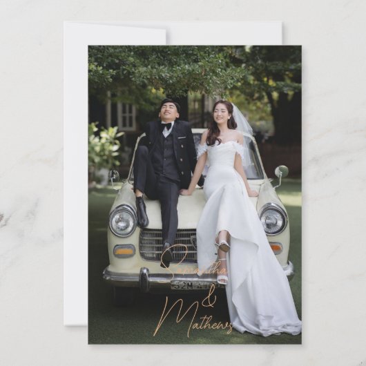 Flat Hartelijk dank Bedankkaart (Achterkant)