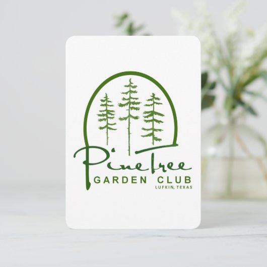 Flat Hartelijk dank Bedankkaart (Staand voorkant)