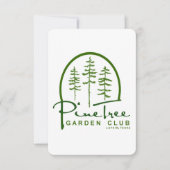 Flat Hartelijk dank Bedankkaart (Voorkant)