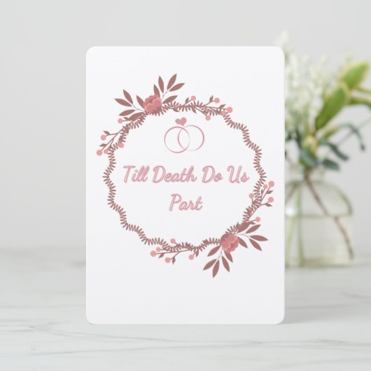 Flat Hartelijk dank Bedankkaart (Staand voorkant)