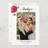 Flat Hartelijk dank Bedankkaart (Voorkant / Achterkant)