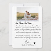 Flat Hartelijk dank Bedankkaart (Achterkant)