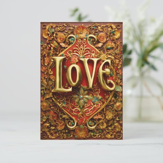 Flat Hartelijk dank Bedankkaart (Staand voorkant)