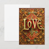 Flat Hartelijk dank Bedankkaart (Voorkant / Achterkant)