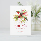 Flat Hartelijk dank Bedankkaart (Staand voorkant)