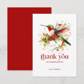 Flat Hartelijk dank Bedankkaart (Voorkant / Achterkant)