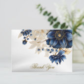 Flat Hartelijk dank Bedankkaart (Staand voorkant)