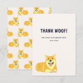 Flat Hartelijk dank Bedankkaart (Voorkant / Achterkant)