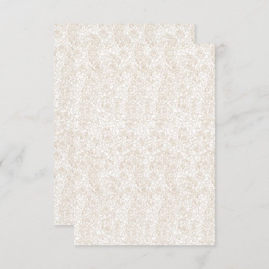 Flat Hartelijk dank Bedankkaart (Voorkant / Achterkant)