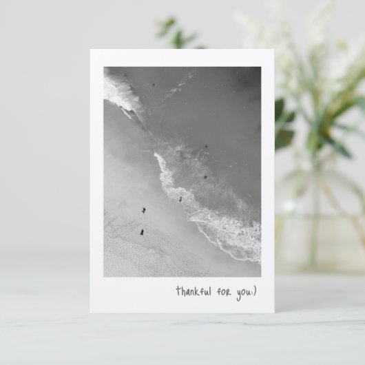 Flat Hartelijk dank Bedankkaart (Staand voorkant)