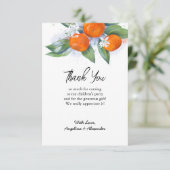Flat Hartelijk dank Bedankkaart (Staand voorkant)