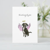 Flat Hartelijk dank Bedankkaart (Staand voorkant)