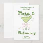 Flat Hartelijk dank Bedankkaart (Voorkant / Achterkant)